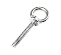 Stainless Steel Lifting Ring Threaded Eye Bolt, 304 Stainless Steel Lifting Eye Bolt M6 M8 30-200mm(M6X200mm)