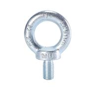 Stainless Steel Lifting Ring Threaded Eye Bolt, Lifting Eye Bolt M6-M24 0.09T-4.5T DIN580 Galvanized 4.8 Grade 12.9 Nut(42crmo M18 3.5t 1pc)