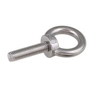 Stainless Steel Lifting Ring Threaded Eye Bolt, Lifting Eye Bolt Pack Of 1 3 5 Pcs M3 To M24 304 Stainless Steel For Marine Cable Rope(3pcs,M24x40)