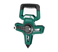 Stainless Steel Lightweight Engineering Tape Measure 30/50/100 M Heavy-Duty Retractable Measuring Tape for Construction Land Surveying DIY Projects Green(100M)