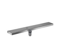 Stainless Steel Linear Shower Drain 10x70cm Side Drainage Floor Drain with Hair Strainer & Grate Cover for Easy Cleaning Modern Bathroom Upgrade (Middle Drainage 10 * 100cm)