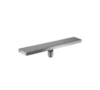 Stainless Steel Linear Shower Drain 10x70cm Side Drainage Floor Drain with Hair Strainer & Grate Cover for Easy Cleaning Modern Bathroom Upgrade (Middle Drainage 10 * 90cm)