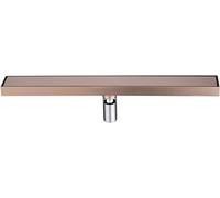 Stainless Steel Linear Shower Drain Rose Gold Finish Rectangular Floor Drain For Tiles(80cm)