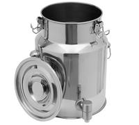 Stainless Steel Liquid Container - Durable Sealable Transport Can for Milk, Wine, Oil Storage for Home and Farm Use