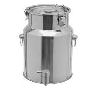Stainless Steel Liquid Container with Faucet, Durable Leak-Proof for Home and Farm Use