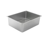 Stainless Steel Litter Box Portable Kitty Litter Pan Cat Toilet Cat Sand Box 36 cmx27 cmx15 cm Silvery 36x27x15 cm