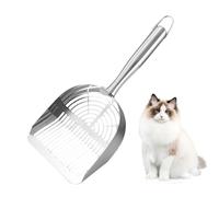 Stainless Steel Litter Scoop, Cat Litter Scoop, Stainless Steel Cat Scoop - Ergonomic Handle, Hollow Hollow Kitten Poop, Pet Supplies, Saves a Bed