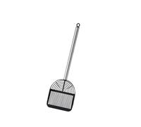 Stainless Steel Litter Scooper - Slotted Sifting Shovel for All Types Stainless Steel Cats Scoops