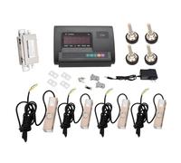 Stainless Steel Livestock Scale Kit, 17637 Lbs Load Capacity, Multifunctional Dual Power Supply Weight Indicator with LED Display for Cattle & Sheep
