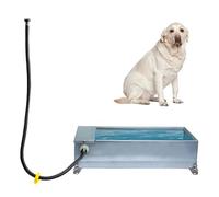 Stainless Steel Livestock Water Trough with Float Valve, Self-Filling Animal Drinking Tank for Various Farm Animals