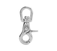 Stainless Steel Lobster Claw Clasps 65mm Swivel Clasps with Trigger Snap 360 Degree Rotation for Keychain Dog Leash DIY Bags Jewelry Making