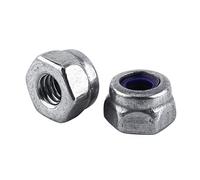 Stainless Steel Lock Nut, 100pcs M3 Self-locking Hex Nut Anti-loose Metric Locknut with Nylon Washer for Normal Nuts of Hardware, Vehicles, Home, Outside Applications