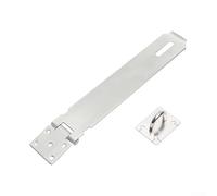 stainless steel lock plate and bolt buckle designed to withstand heavy use and weather exposure, providing secure locking with a polished (8 inches)