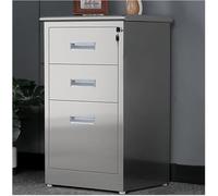 Stainless Steel Lockable File Cabinet - Mobile Under Desk Storage for Home Office Garage Warehouse -Tool Chest & Medicine Cabinet Secure nization Solution
