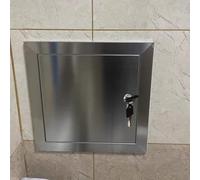 Stainless Steel Lockable Wall Access Panel -Meter Box Door & BBQ Island Hatch - Single Attic Service Shaft Cover for Easy Inspection & Maintenance