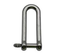 Stainless Steel Long Dee Shackle Captive Screw 4MM -12MM (Marine Fishing Boat Trawler D Connector) (8MM)