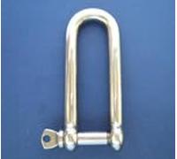 Stainless Steel Long DShackle with Screw Collar Pin - 5mm