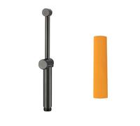 Stainless Steel Long Handle Bidet Sprayer for Toilet，Matte Black Handheld Spray Attachment with Adjustable Knob Handle for Precise Water Control