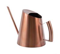 Stainless Steel Long Spout Watering Can for Indoor & Outdoor Plants - Rust-Resistant, Pour, Modern Garden Decor - 1-Pack(1500 ML Copper)