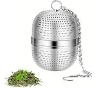 Stainless Steel Loose Leaf Tea Ball Infuser with Hanging Chain