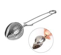 Stainless Steel Loose Tea Infuser Leaf Strainer Filter Diffuser Herbal Spice Water-Drop Pincher Long-Handled Tea Strainers