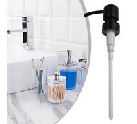 Stainless Steel Lotion Head with 28/400 Thread 11cm Tube - Metal Soap Dispenser Replacement for DIY Bottles Compatible Having Standard Liquid Containers (304 Stainless Steel)(Bronze 1)