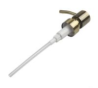 Stainless Steel Lotion Pump Head Push Type with 28/400 Thread Compatible with Liquid Soap Bottles and DIY Refillable Containers (Bronze 1)