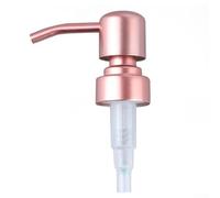 Stainless Steel Lotion Pump Head Push Type with 28/400 Thread Compatible with Liquid Soap Bottles and DIY Refillable Containers (Rose Gold)