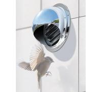 Stainless Steel Louvered Vent Cover for Wall,Ceiling-HVAC Ducts, Waterproof Exhaust Outlet with Mesh Screen for Kitchen-Bathroom(190mm/7.41in)