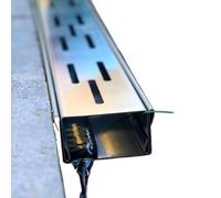 Stainless Steel Low Profile Trench Drain System for Outdoor Drainage - 3 Feet Extra Long, Durable Grate(7x5cm 1m/3.3ft)