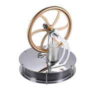 Stainless Steel Low Temperature Stirling Motor Model Kit External Heat Powered Mechanical Experiment Tool MOUDOAUER