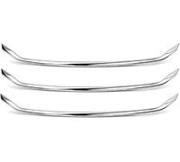 Stainless Steel Lower Grille Trim 3-Piece Set Compatible with Transporter T6.1 2020 and Newer - Chrome Front Bumper Strips