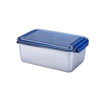 Stainless Steel Lunch Box 1pcs Stainless Steel Lunch Box 600ml-2800ml Portable Bento Boxes Oven Induction Cooker Sealing Leakproof(1400ml)