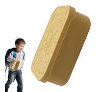 Stainless Steel Lunch Box - 850ml Food Storage Container, Two Compartments Lunch Box with Silicone Lid, Reusable Meal Prep Lunch Box Anti-F