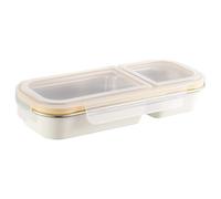 Stainless Steel Lunch Box, Leak-Resistant Lid Closure, 26x11x5cm, Portable Snack Holder, Meal Box, Easy to Clean, Snacks, Full Meals, Leftovers