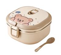 Stainless Steel Lunch Box - Rectangular Heat Retention Food Carrier, Secure Sealed Meal Organizer, Durable Packable Dining Tin | Convenient Nutrition Transport System For Students Workers Camping Trip