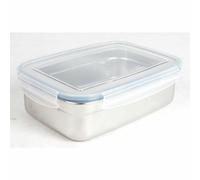 Stainless Steel Lunchbox Click Closure Lid 1.25 L Container Keep Fresh Fruit