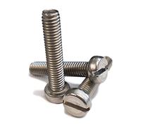 Stainless Steel Machine Screws, A2 Grade, Cheese Slotted Head, 1/4" & 5/16" BSF Thread, Choose Length. (5, 1/4 X 1/2")