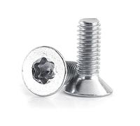 Stainless Steel Machine Screws Bolts 304 50pcs M4x30 Flat Head Star Drive Countersunk Fasteners Construction Repair Tool Accessory