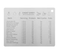 Stainless Steel Magnetic Baking Conversion Chart for Cooking