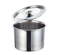 Stainless Steel Magnetic For Kitchen Seasoning Jar with Optional Lid, Designed for Storing Various Spices and Use as Egg Beating Basin, Compact and Functional for Home Use (14cm cover)