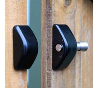 Stainless Steel Magnetic Gate Lock & Latch - Built To Withstand All Environments - 60 x 70 x 25mm - Matt Black