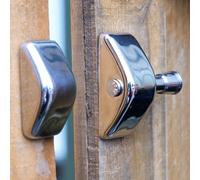 Stainless Steel Magnetic Gate Lock & Latch - Built To Withstand All Environments - 60 x 70 x 25mm - Mirror Polish