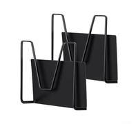Stainless Steel Magnetic Lid Organizer 15cm Black