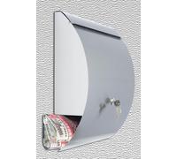 Stainless Steel Mailbox 31x42cm Wall Mount Newspaper Roll Newspaper Compartment