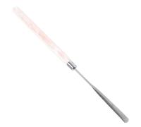 Stainless Steel Makeup Spatula and Precise Application | Pink Acrylic Handle, for Cosmetic Jars and Salon Use, Suitable for Beginners and Artists