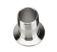 Stainless Steel Male and Female Threaded Connectors Tri Clamp 50.5mm 64mm Flange Connection 1/4” 3/8” 1/2" 1" 1.5" 2"(Male Thread,K64MM(2 INCH TC)_1")
