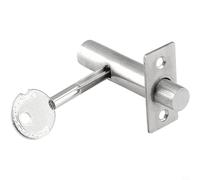 Stainless Steel Manager Tubewell Key Mortise Lock Hardware with Key Screw for Fire Doors and Framed Doors in Hotels, Homes and Factories(C60)
