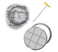 Stainless Steel Manhole Cover and Frame, Heavy Duty Embedded Hidden Design for Septic Tank, Floor Access Doors, Ideal for Commercial and Residential Inspection