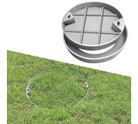 Stainless Steel Manhole Cover And Frame, Recessed Round Septic Tank Cover With Base, Invisible Design Embedded Manhole Lid For Garden Pavement Grass(Diameter 600mm)